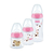 Kit mamadeira Starter FC Nuk 90ml S1/ 150ml S1/ 300ml S2 - Girl - comprar online