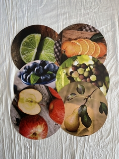 INDIVIDUALES FOTOS FRUTAS x 6 u. - comprar online