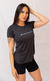 T SHIRT FEMININA POLIESTER FURADINHO PRETO. - comprar online