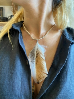 Collar pluma