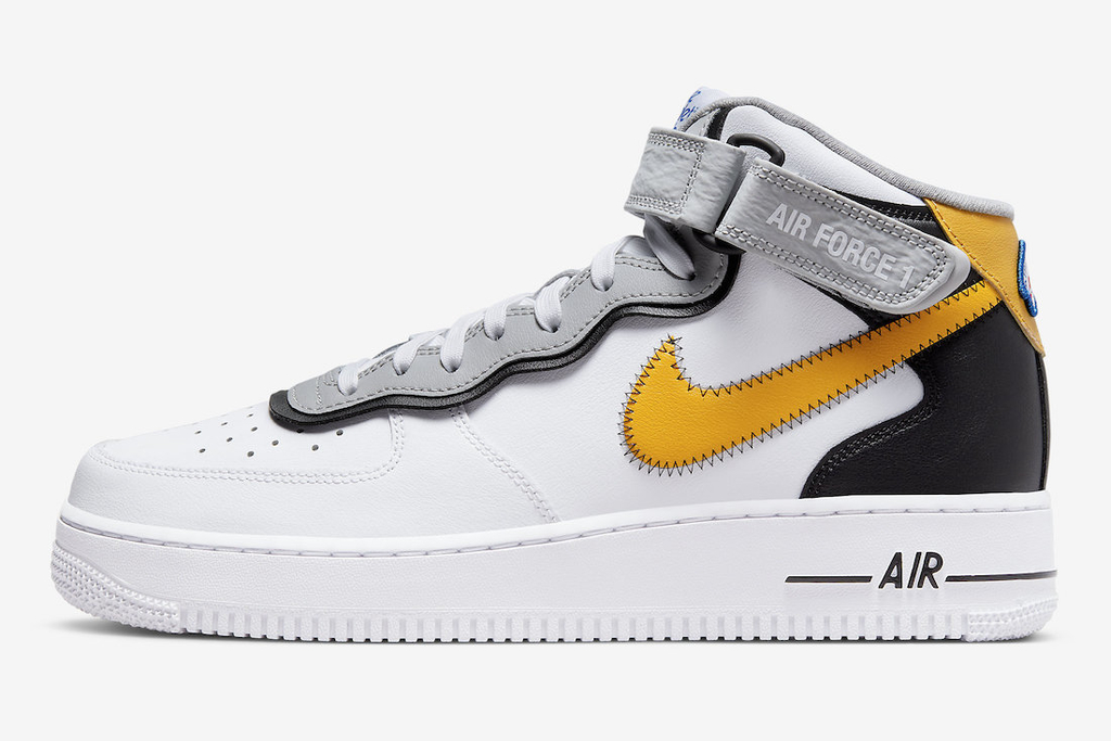 Nike air best sale force with yellow