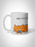 Caneca Love My Cat Laranja - Personalizada