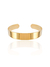 Bracelete liso com banho dourado em ouro 18k.