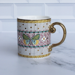 TAZA ANTROPHOLOGIE BUTTERFLY GREEN LINE