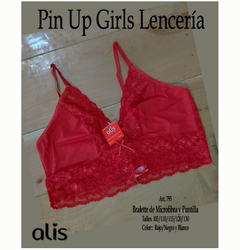 Art. 793 - Bralette microfibra y puntilla - comprar online