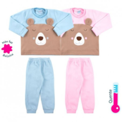 Pijama Infantil Azul Rosebud