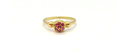 Anillo Oro 18k Frutilla Mod. A0129 Certificado Gtia