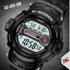 Reloj Casio G Shock Gd-200-1dr Hora Dual. Agente Oficial - comprar online