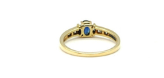 Anillo Oro 18k Brillantes Y Zafiro Mod. A0104. Certif. Gtia. en internet