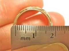 Imagen de Anillo Cintillo Solitario Oro 18k Brillante A0123 Certif.