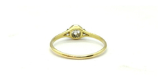 Anillo Cintillo Solitario Oro 18k Brillante A0123 Certif.