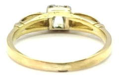 Anillo Cintillo Solitario Oro 18k Brillante A0125. Certif. en internet