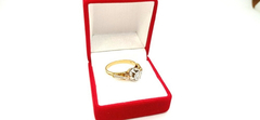 Anillo Cintillo Solitario Oro 18k Brillante A0129. Certif. - tienda online