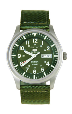 Reloj Seiko 5 Snzg09 K1 Military Automático Agente Oficial