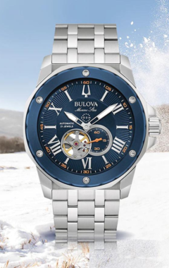 Reloj Bulova Marine Star 98A302 Automático Agente Oficial - MADANÍ Joyas y Relojes