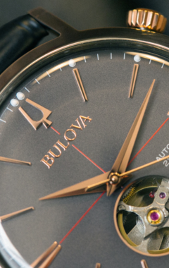 Imagen de Reloj Bulova Classic Automatic Open Heart 98A187 Agente Oficial