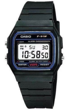 Reloj Casio Vintage F-91 1DG Hombre Mujer. Agente Oficial