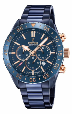 Reloj Festina F20576 1 Ceramic Chrono Hombre Agte Oficial