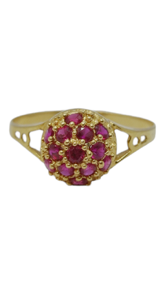 Anillo Oro 18k Frutilla Mod. A0133 Certificado Gtia