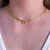 Choker Letra Inicial Banhado a Ouro - comprar online