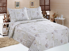 Cubrecama Verano Quilt Estamapado Twin Size 160x260 Haussman - tienda online