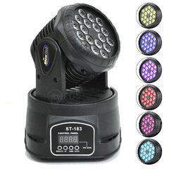 Mini Moving Head Wash 18 LEDS RGB / ST-183 na internet