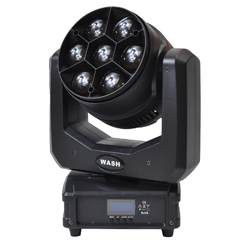 Mini Moving Head Zoom 7 LEDS 40w RGBW COM CASE / ST-740