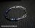 PULSEIRA DUAL OLHO DE TIGRE AZUL