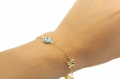 Pulseira butterfly folheada - comprar online