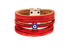 Bracelete em couro red - comprar online