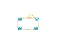 Pulseira light blue folheada