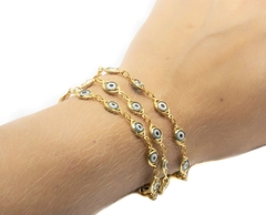 Pulseira oriente folheada - comprar online