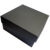 Caja de cartón 20x20x10 cm forrado color negro con tapa