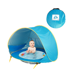 Barraca Infantil com Piscina (LACYIE) – Multifuncional, Portátil, Protetor Solar UV 50+, Sombrinha, À Prova D’Água, Lar, Viagens, Passeios...