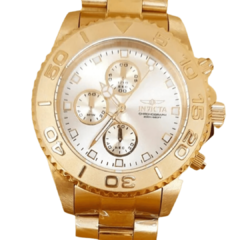 Relógio Masculino Invicta Connection Dourado e Pulseira – Edição Luxo - comprar online