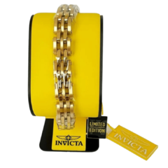 Relógio Masculino Invicta Connection Dourado e Pulseira – Edição Luxo - Presentes Mais