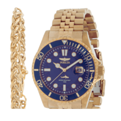 Relógio Masculino Invicta Pro Diver e Pulseira de Ouro - Edição Especial - comprar online