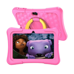 Imagem do Tablet K7 Pro Kids (PRITOM) com Capa de Silicone Anti-Queda