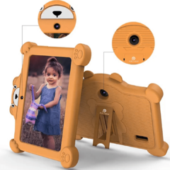 Imagem do Tablet K7 Pro Kids (PRITOM) com Capa de Silicone Anti-Queda