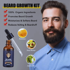 Kit para Crescimento de Barba (SKINER) – 100% Puro e Natural na internet