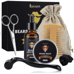 Imagem do Kit para Crescimento de Barba (SKINER) – 100% Puro e Natural