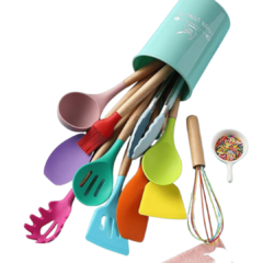 Kit Cozinha (CHASANWAN) – 12 Peças Multicores, Antiaderentes, Utensílios de Silicone Premium - comprar online