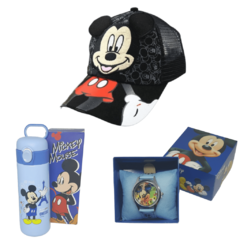 Kit Passeio Disney (Mickey Mouse) – Garrafa Térmica 530 ml, Boné e Relógio Personalizados. - comprar online