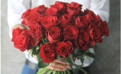 Arranjo de Flores (SEDA) - 20 Rosas Artificiais, Amor, Paixão e Sedução - comprar online