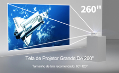 Projetor (WEWATCH V10) - 8500 Lúmens 1280x720hd 1080p FHD, Wi-Fi, Bluetooth, HDMI e USB. na internet