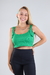 Cropped feminino verde