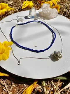 Choker Mini Cristais Lápis-lazúli - comprar online