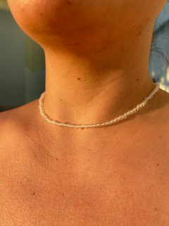 Choker Mini Cristais Quartzo Cristalino