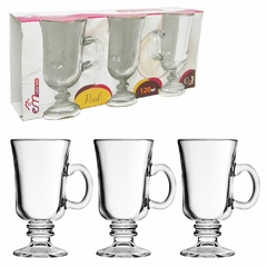 Jogo De Caneca Café Capuccino Kit Com 3 Peças de 120ml Xícaras de Vidro Real Taça Café Expresso Dolce Gusto Irish Coffe Nexpresso Pequena 120ml Ingá na internet