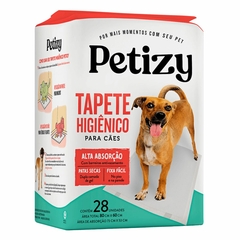 Tapete Higiênico Para Cães Kit de Tapetes Descartável Para Pets Cachorro e Gato Pacote Com 28 Unidade Tamanho Extra Grande 80 x 60 cm Petizy - comprar online